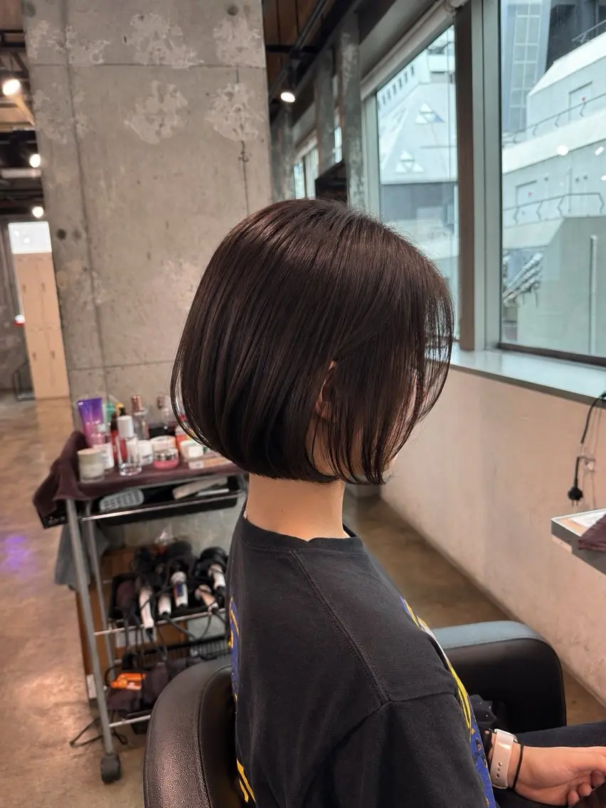 ショート カット ヘアカラー トリートメント ヘアセット 🩵オシャレイヤー／ ボブ／ショート🩵のヘアスタイル