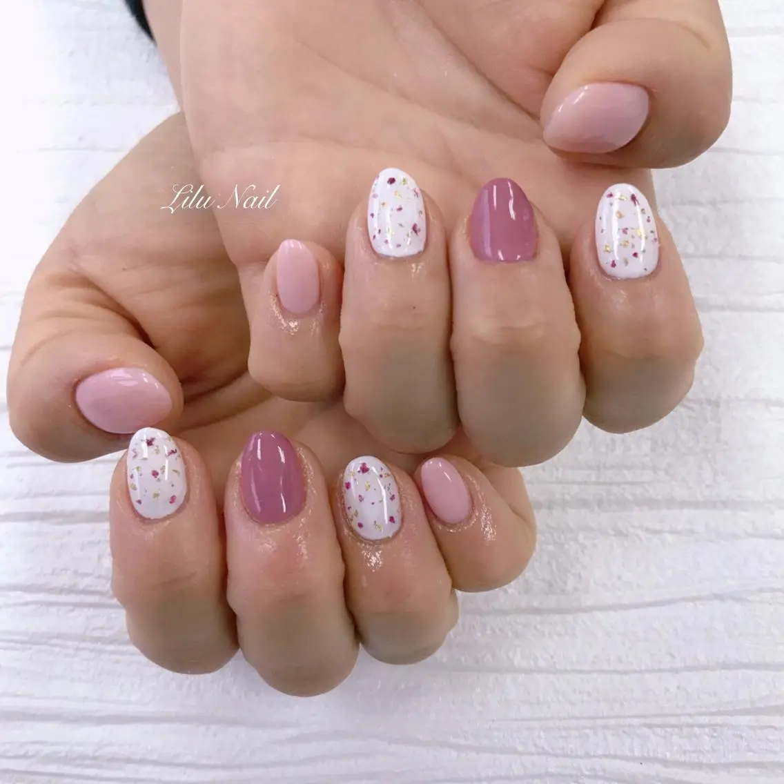 ネイル モチの良さ◉ フィルインネイル♡のネイルデザイン
