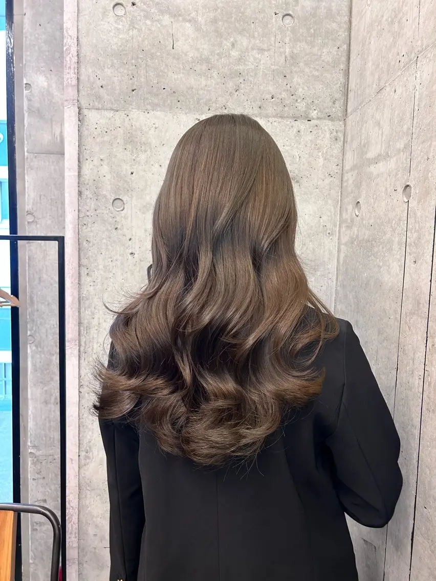 ロング カラー ヘアアレンジ ヘアカラー 縮毛矯正特化 指名No.1shunのヘアスタイル