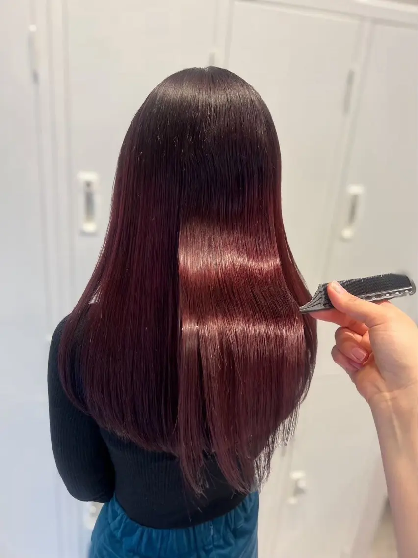 ロング カラー ヘアカラー トリートメント 川又 心那のヘアスタイル
