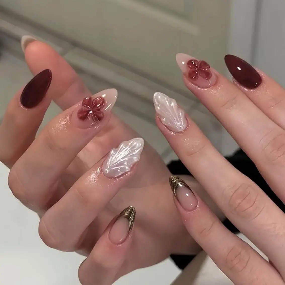 ネイル フットネイル ジェルネイル マグネットネイル パラジェル ワンホンネイル MaiBeauty Niのネイルデザイン