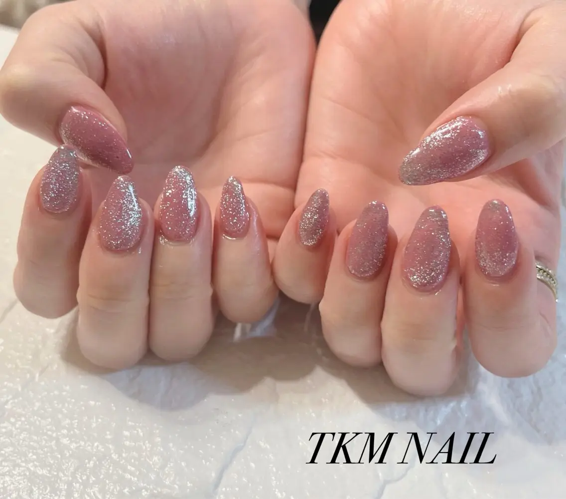 ネイル 氷ネイル・うるうるネイル マグネットネイル ______ TKM  NAILのネイルデザイン