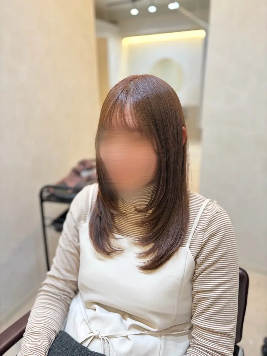 ロング カラー カット ヘアカラー トリートメント Zina北千住/ はるか🍄のヘアスタイル