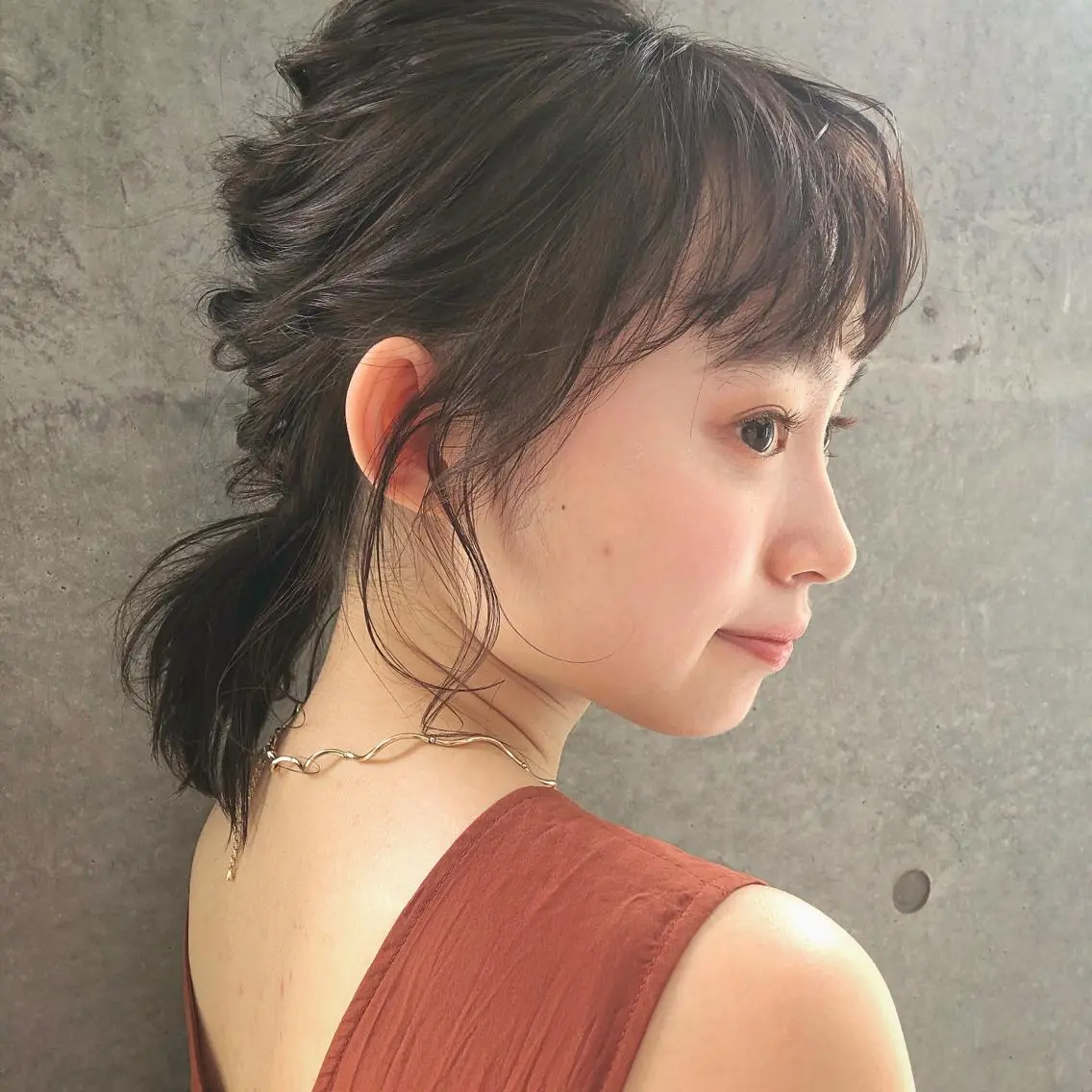 ヘアアレンジ レイヤーカット/ ハイライト　千咲季のヘアスタイル