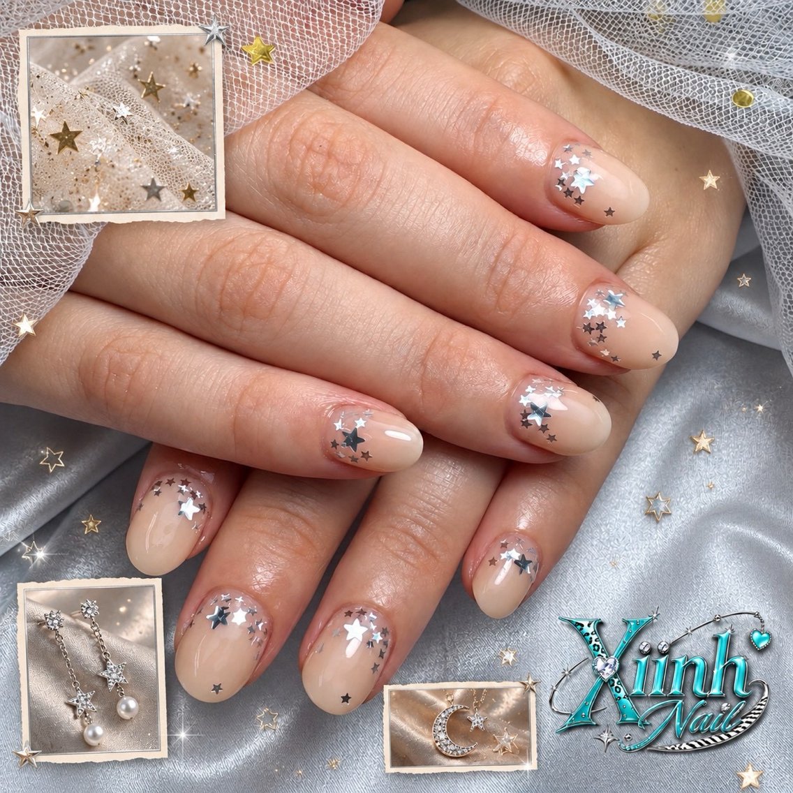 ネイル チークネイル 桜ネイル 長さ出し フットネイル ジェルネイル ハンドネイル XIINH NAIL SALONのネイルデザイン