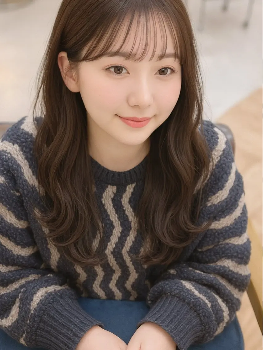 ロング ツシマ ユウキのヘアスタイル