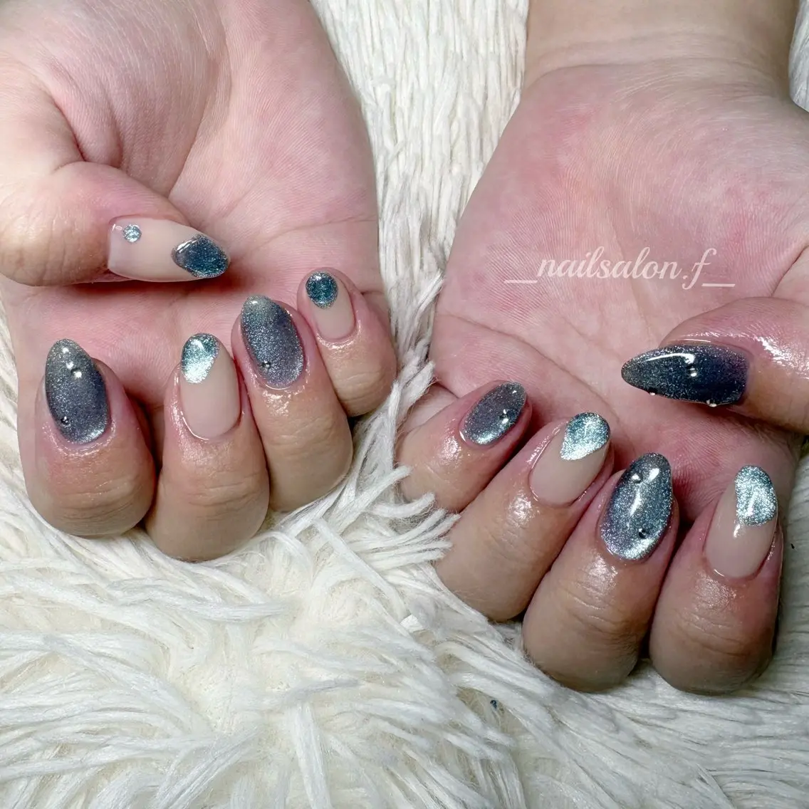 ネイル マグネットネイル ハンドネイル Nailsalon Fのネイルデザイン
