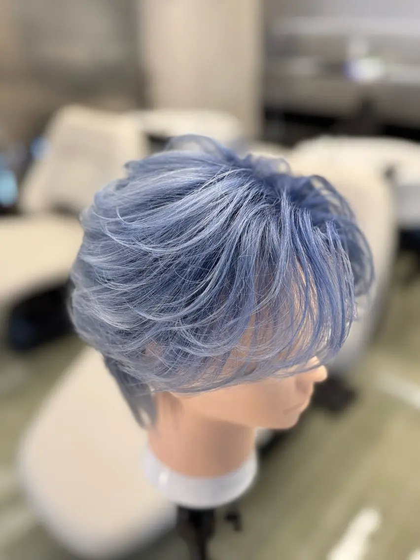 ミディアム カラー バレイヤージュ ブリーチ 透明感カラー デザインカラー レイヤーカット カット ヘアカラー ヘアセット 最終募集カラー40% OFF1名限定愛須のヘアスタイル
