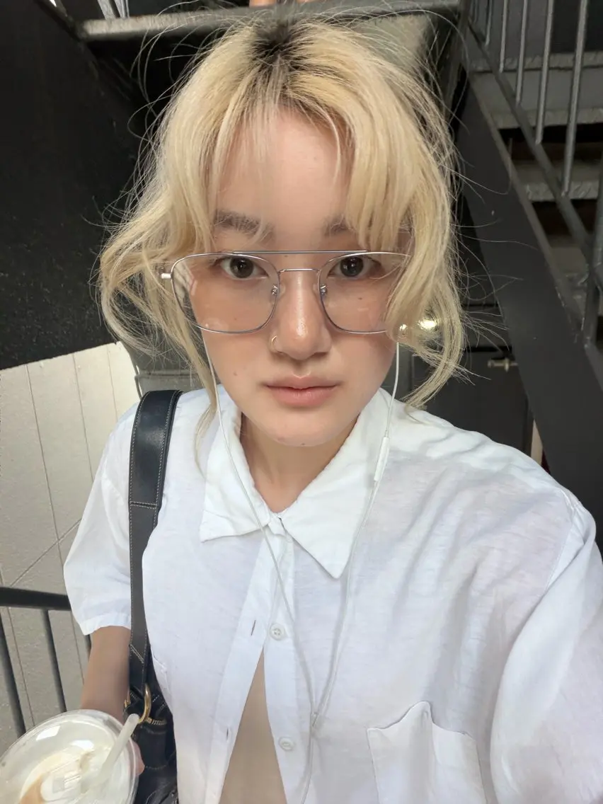 ミディアム カラー 中野 こころのヘアスタイル