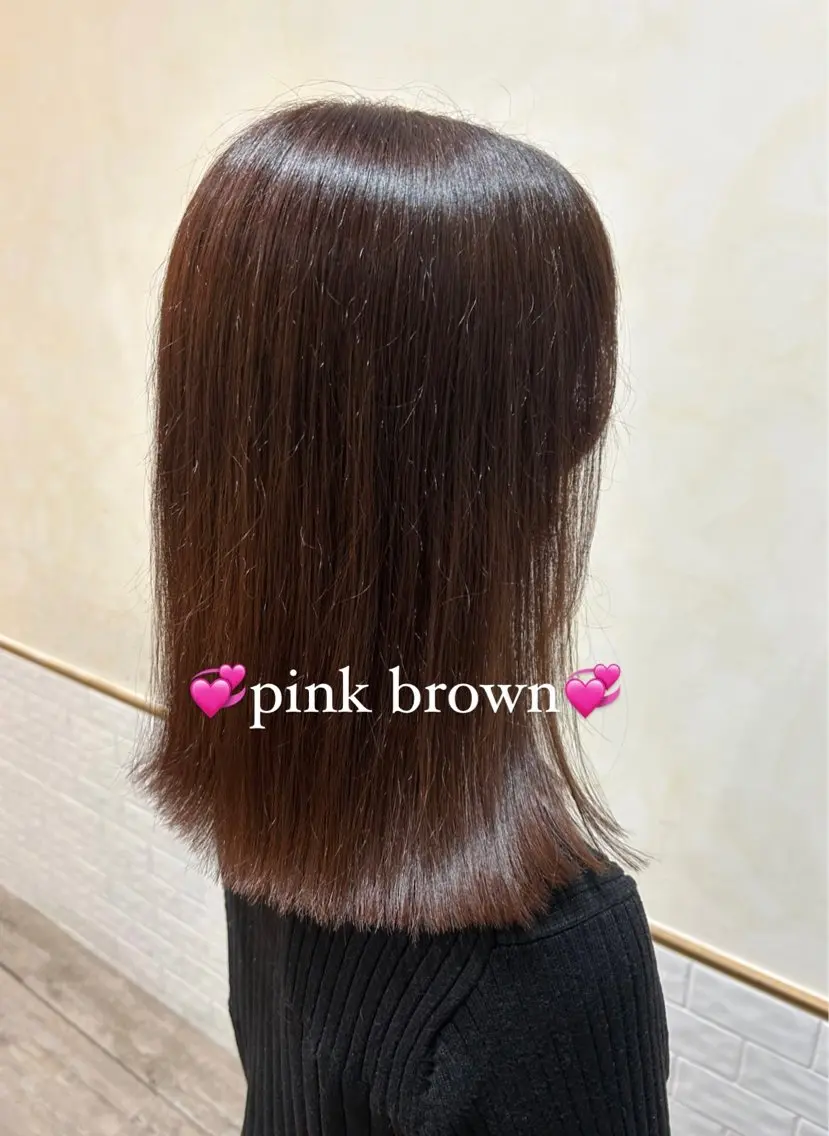 ミディアム カラー kanon♡ 暖色カラー‎🤍のヘアスタイル