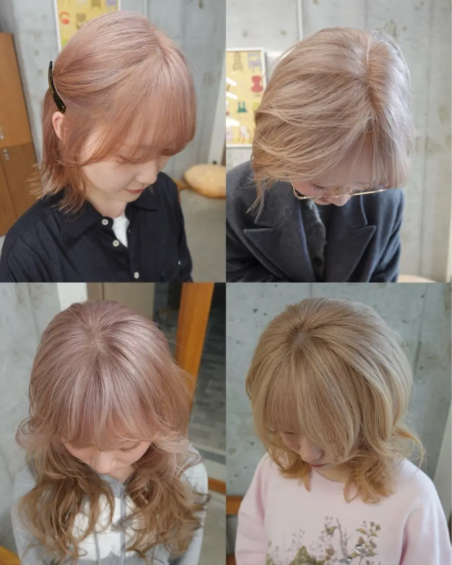 ロング カット ヘアカラー トリートメント ミルクティーベージュ るい名駅のヘアスタイル