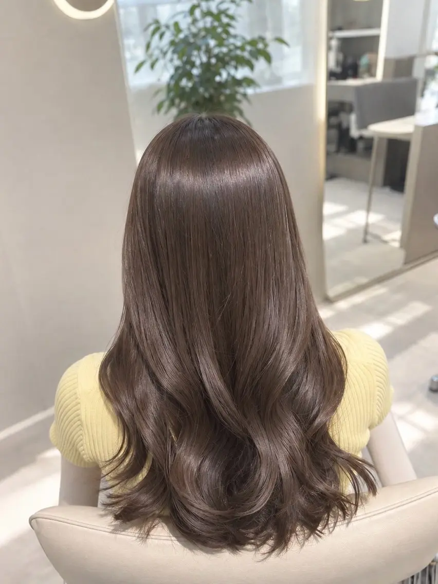 セミロング カット ヘアカラー トリートメント 新宿/髪質改善/ 畑あつこのヘアスタイル