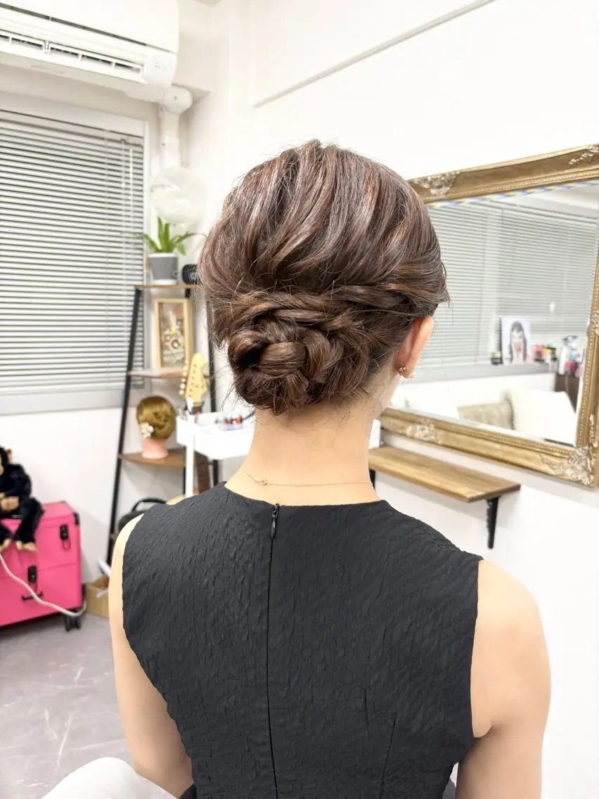 ヘアアレンジ 結婚式・ブライダル ヘアセット ヘアサロン ミカヅキのヘアスタイル