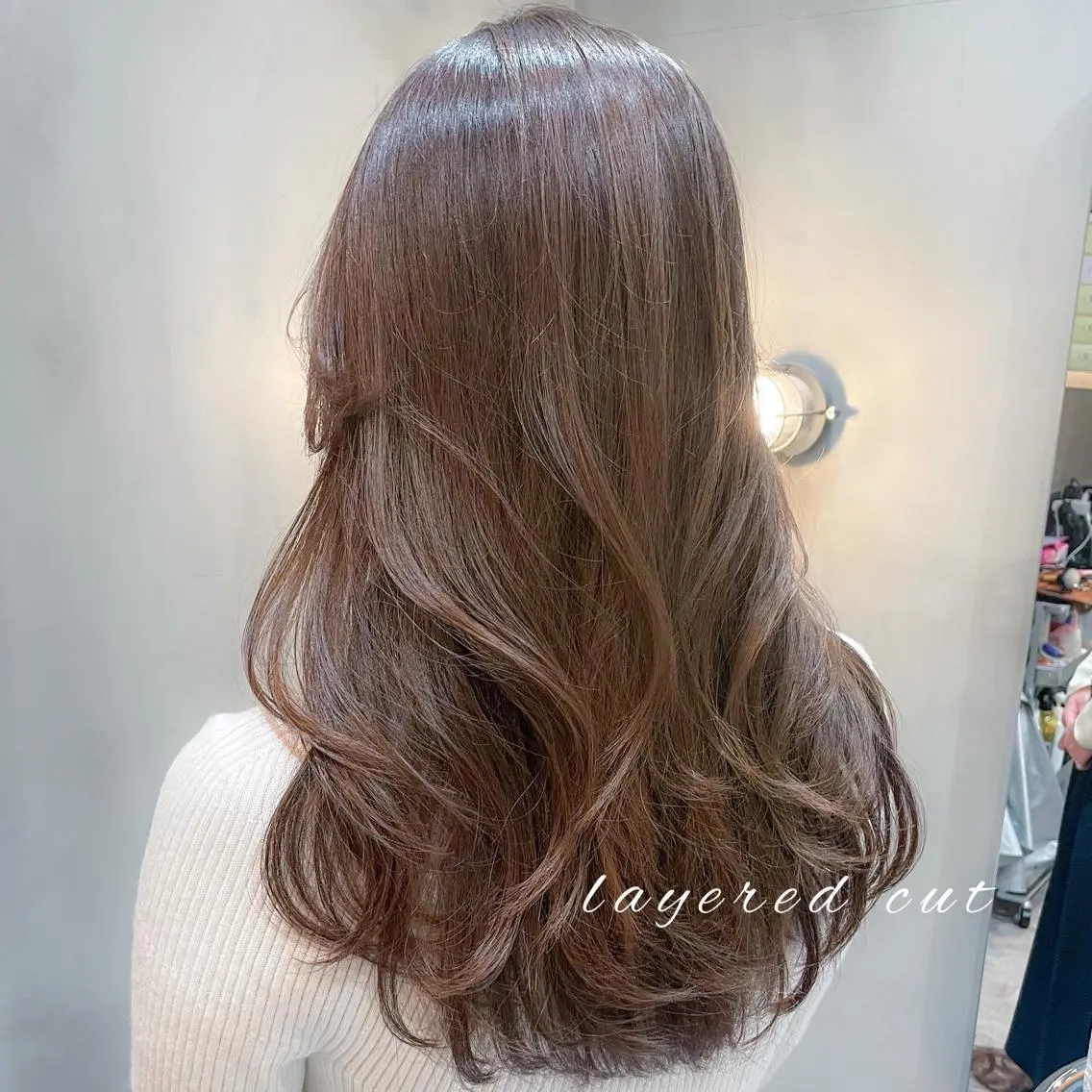 ロング 韓国風ヘア レイヤーカット LOMA🇰🇷 銀座クボタのヘアスタイル