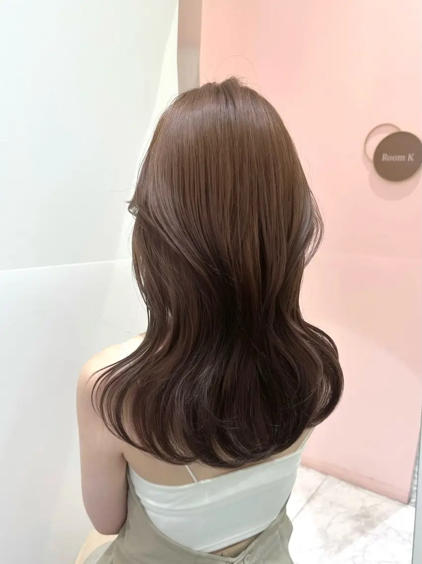 ロング カラー 透明感カラー レイヤーカット レイヤー/ハッシュ 渋谷/サッタのヘアスタイル