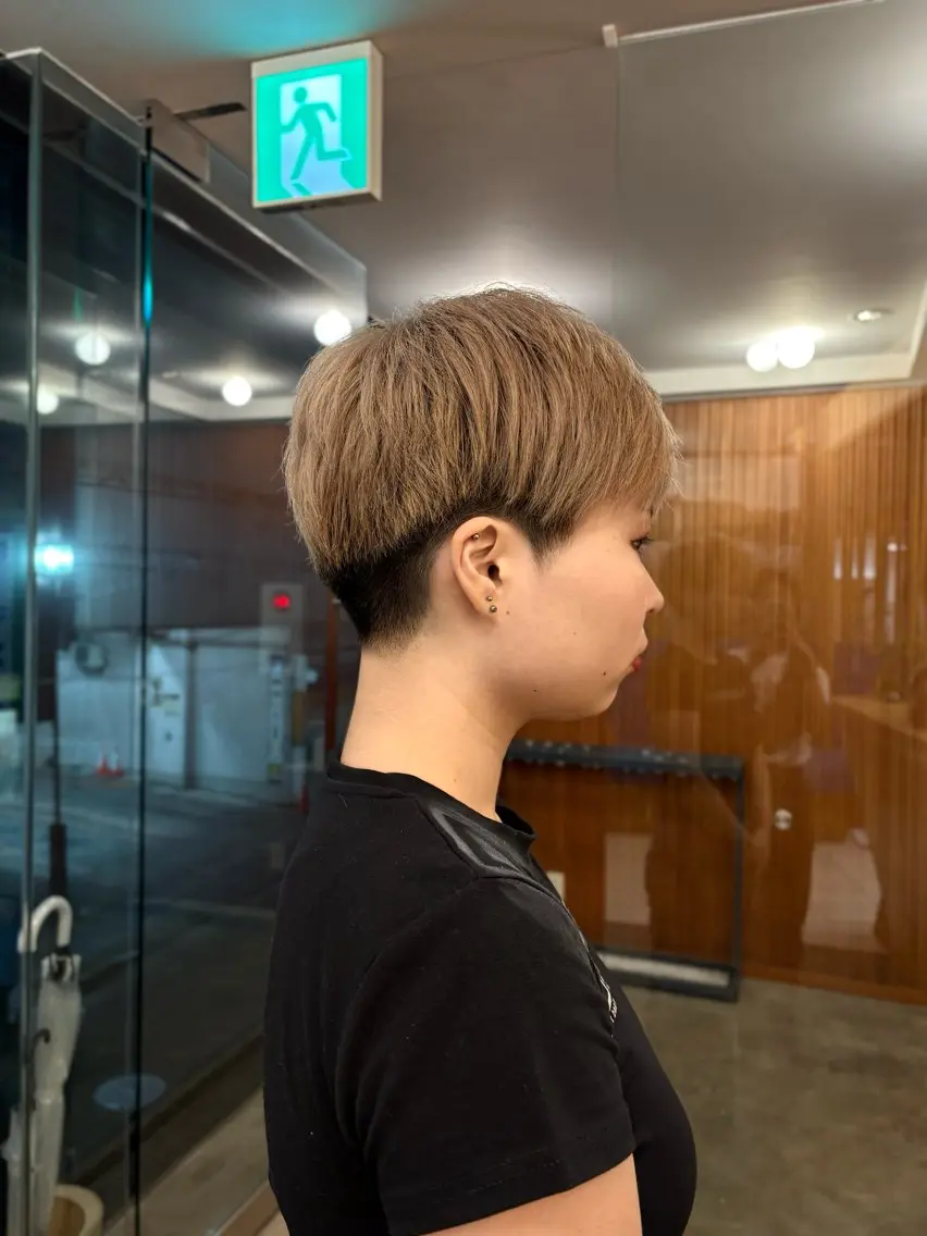 ショート ショートヘア アオキ サキ💫のヘアスタイル