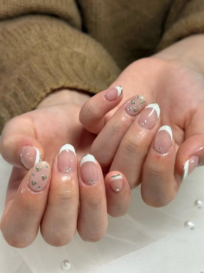 ネイル フレンチネイル ハンドネイル WOLTOKYO渋谷 yunaのネイルデザイン