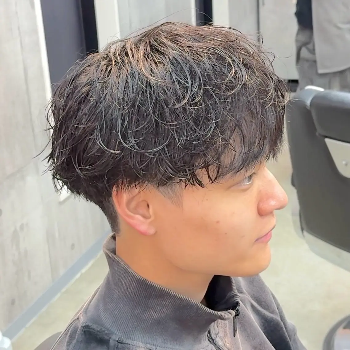 ショート パーマ ヘアアレンジ メンズ カット MENIN メンズ サロン 望月 涼太のヘアスタイル