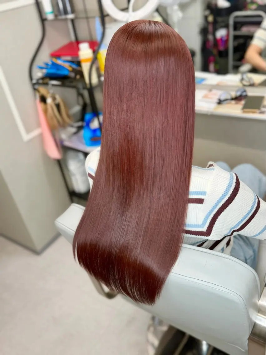 ロング カラー ブリーチ 透明感カラー ブリーチなしカラー 髪質改善 カット ヘアカラー トリートメント 今井 勝也のヘアスタイル
