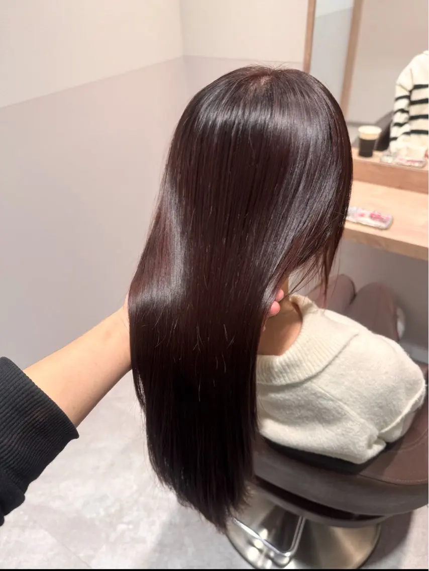 ロング カラー ブラウンカラー 透明感カラー .ｒｅｏ 大宮のヘアケア屋さんのヘアスタイル
