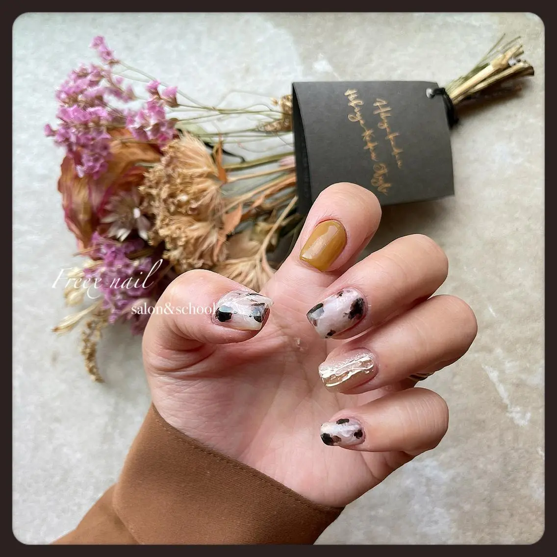 ネイル アニマル柄 ハンドネイル ハンドケア freex nail /ニュアンス/個性派のネイルデザイン