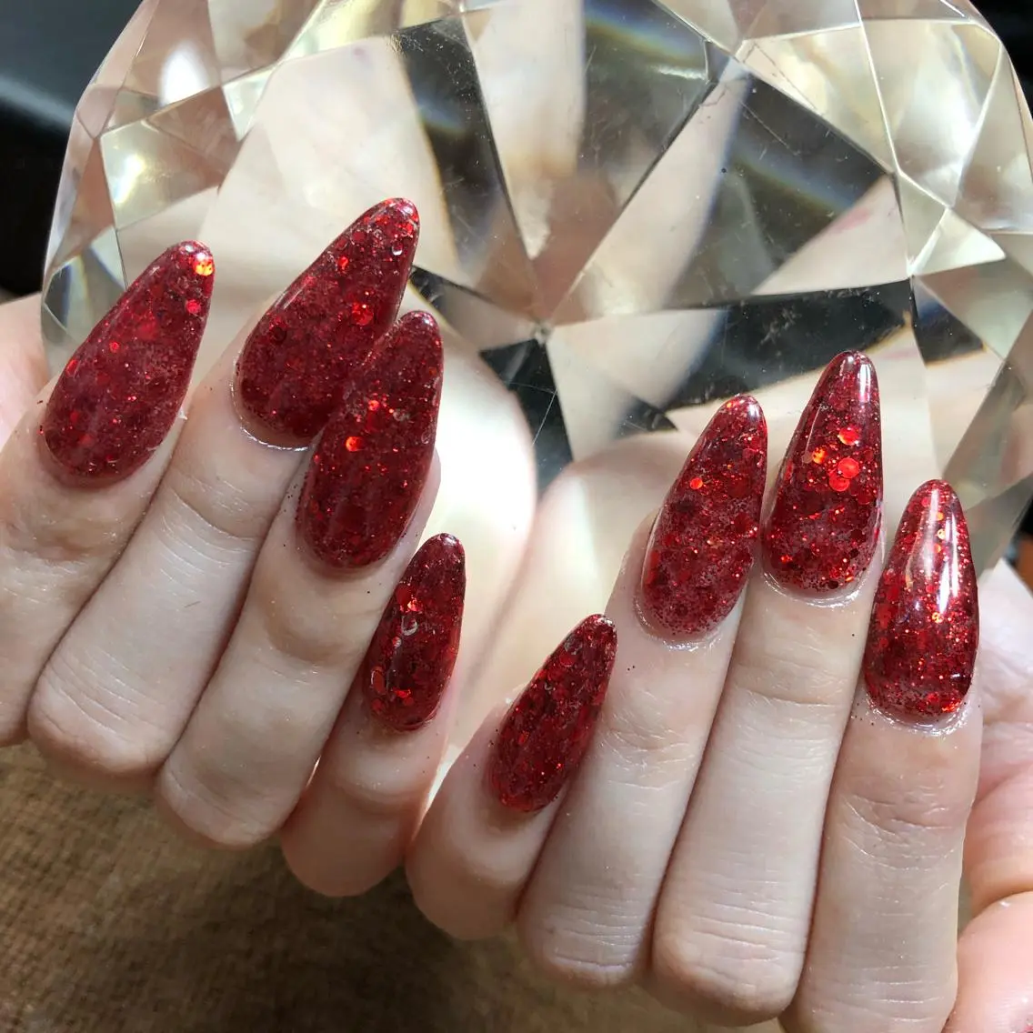 ミディアム ネイル ハンドネイル 《LB》ラブリエ Nail&eyeのマツエク・マツパデザイン
