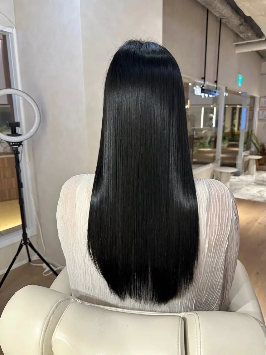 ロング カラー 髪質改善 上城 昂大のヘアスタイル