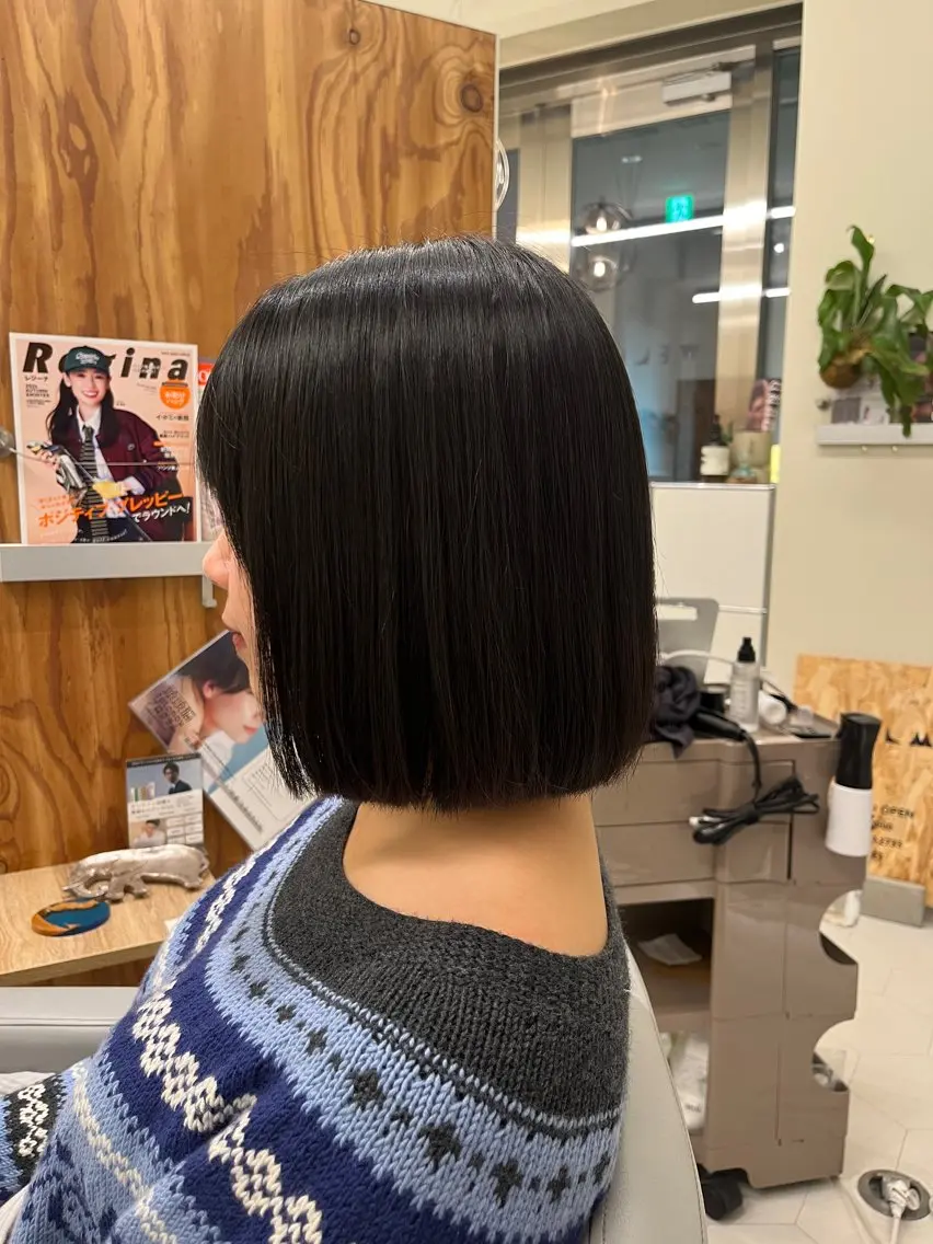 ショート ボブ 髪質改善/縮毛矯正 艶髪🔥高杉のヘアスタイル