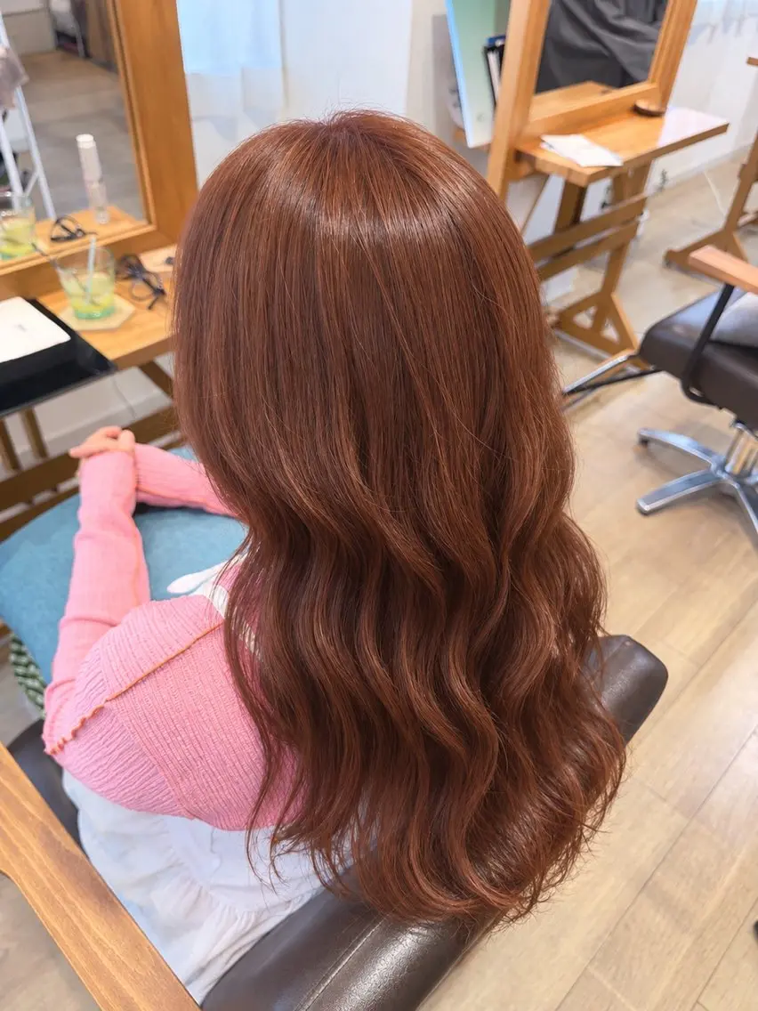 ロング カラー ヘアカラー RENA｜ 可愛いヘアカラーのヘアスタイル