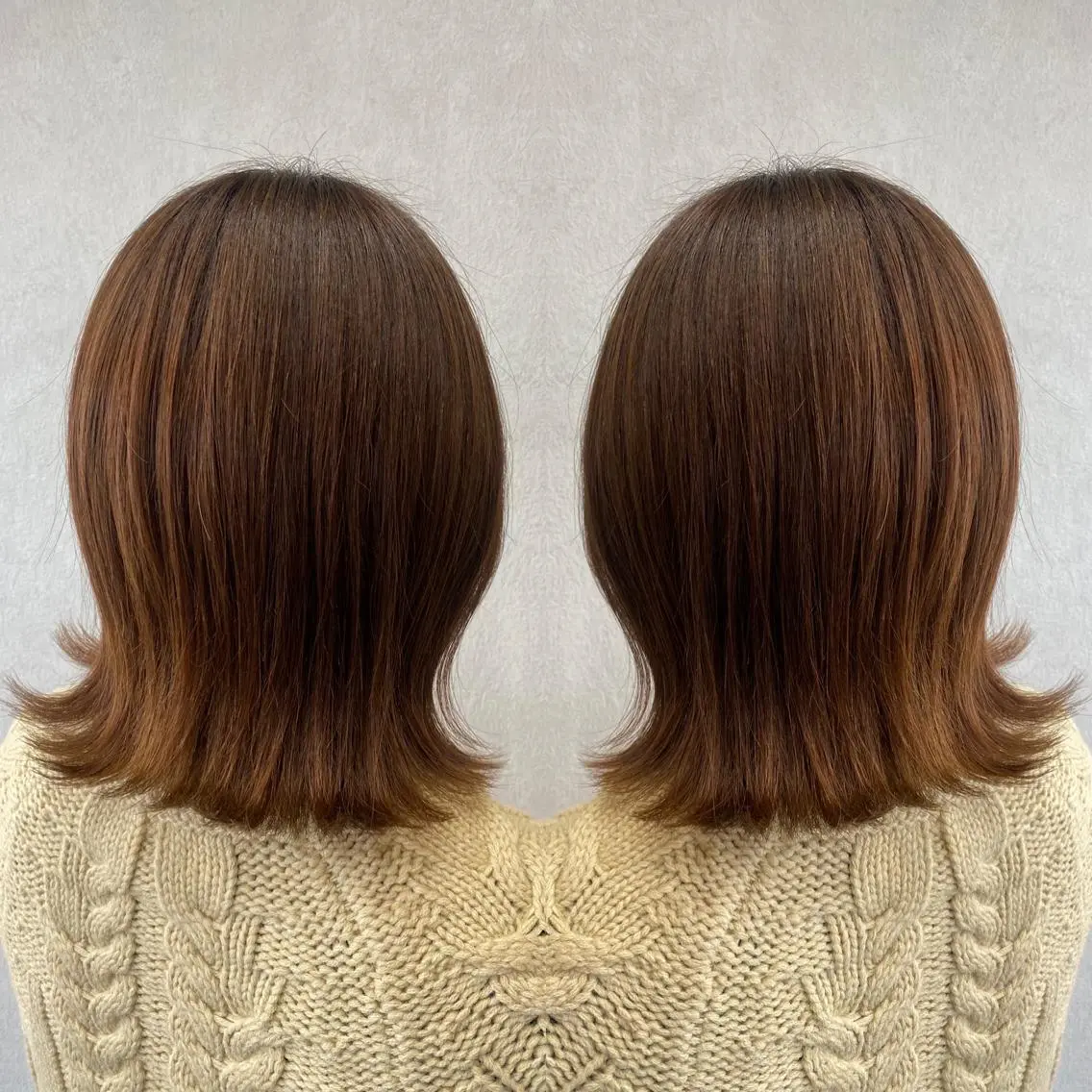 ミディアム カラー tocca 💜石田愛結💜のヘアスタイル