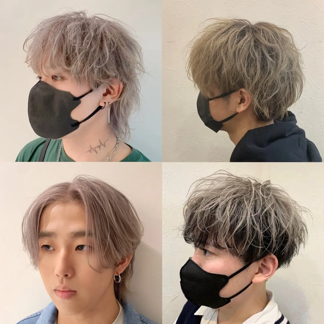 【期間限定】メンズトリプルカラー、ダブルブリーチシルバー、ホワイト系カラー🤍冬のイメチェンにオススメです✨の写真
