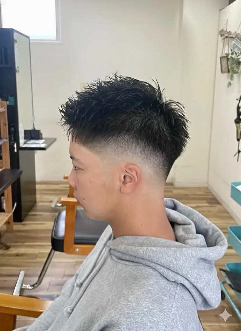 フェードカット⚡️+眉毛カット💇の写真