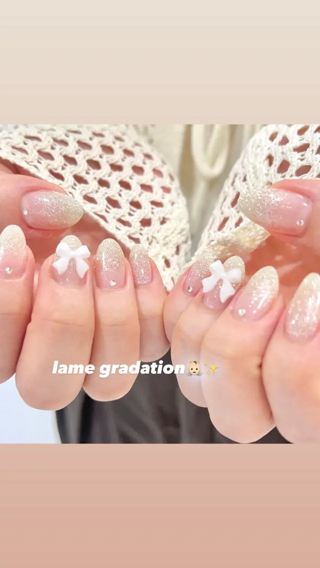 ネイル ガーリー シンプルネイル ハンドネイル 🎀チーク/ちゅるん 🫧chisa🎀のネイルデザイン
