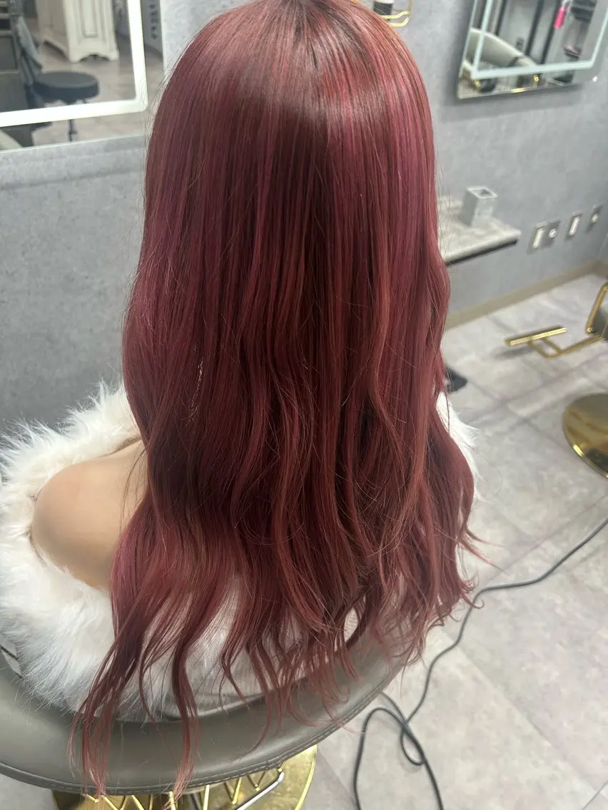 ロング カラー ピンクカラー ミ クのヘアスタイル