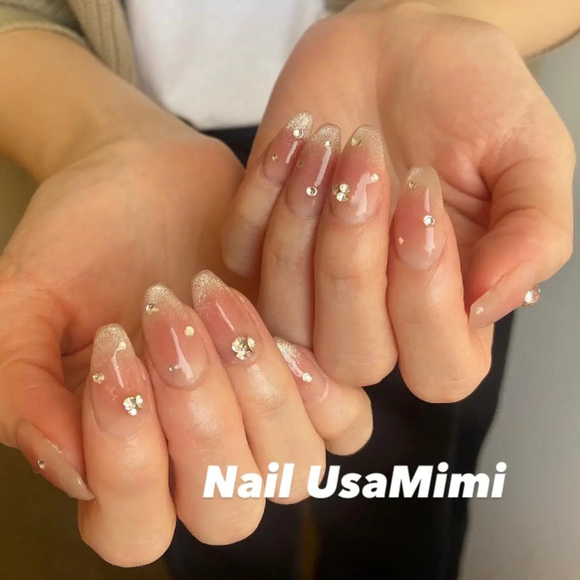 ネイル フットネイル ジェルネイル マグネットネイル 持ち込み ニュアンスネイル 本町ネイルNail UsaMimiのネイルデザイン
