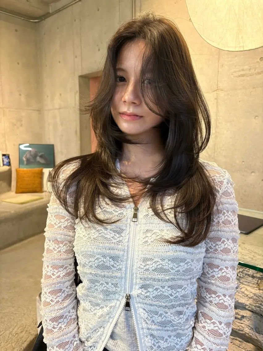 ロング レイヤーカット カット 福岡レイヤーカット/ ゴトリのヘアスタイル