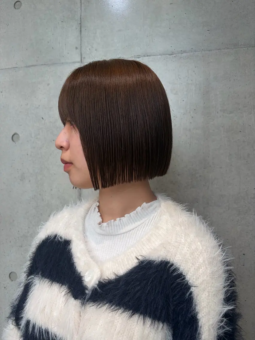 ショート カラー ヘアアレンジ カット ヘアカラー トリートメント ボブ艶モテカラー🫧 カリンのヘアスタイル