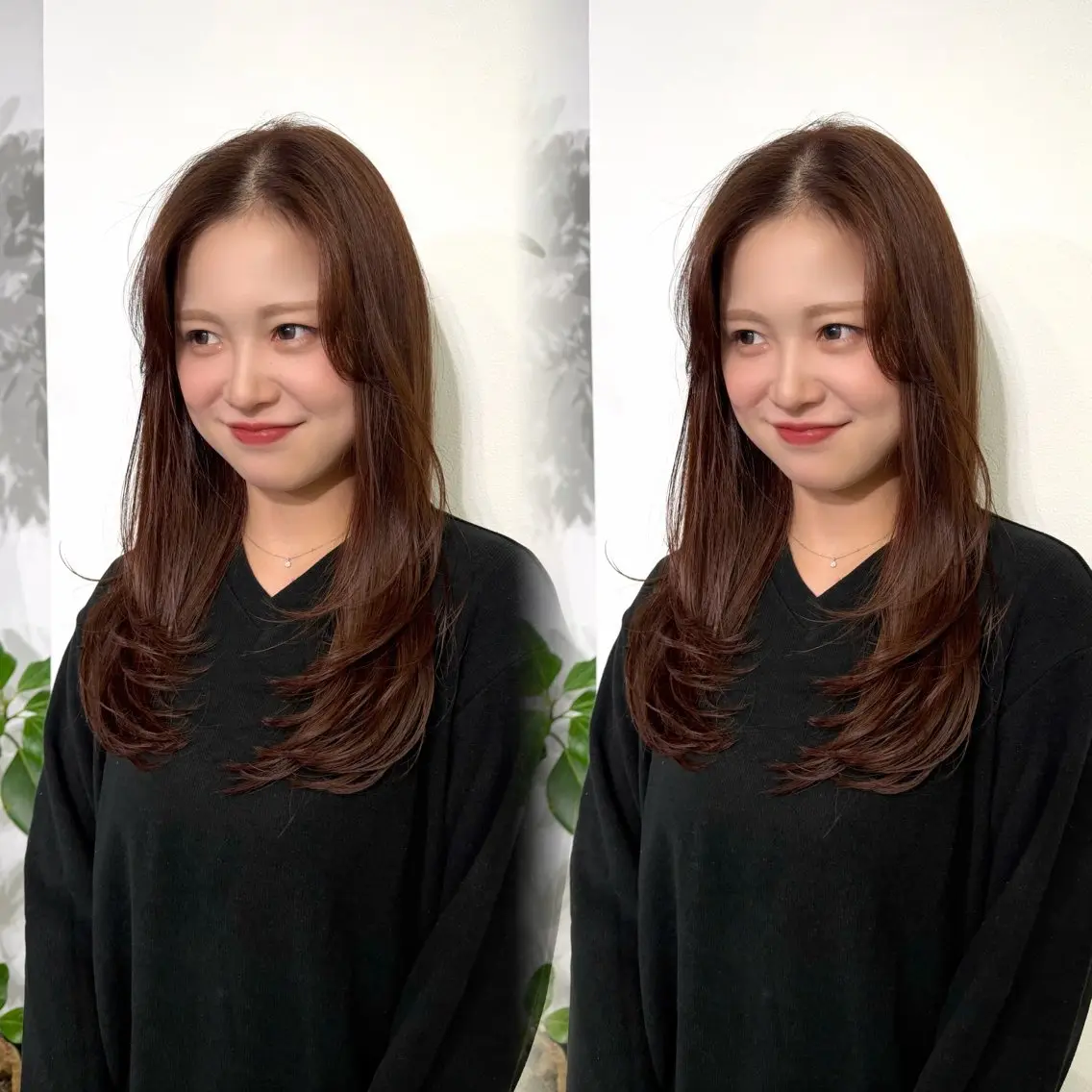 ロング 髪質改善 縮毛矯正 トリートメント 酸性ストレート カット ヘアカラー トリートメント 髪質改善/艶カラー /透明感/石田桃子のヘアスタイル