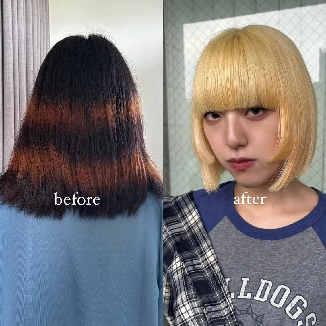 🎀ムラ/複雑履歴修正🎀ケアブリーチダブルカラー+集中補修トリートメント🥣の写真