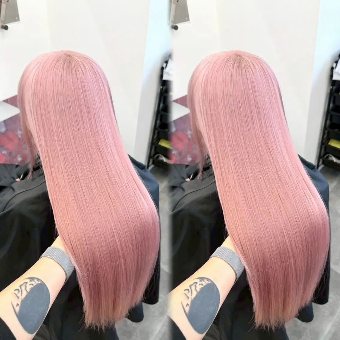 カラー ピンクカラー ヘアカラー PELEmana🎀 ハイトーン🧚🪄のヘアスタイル