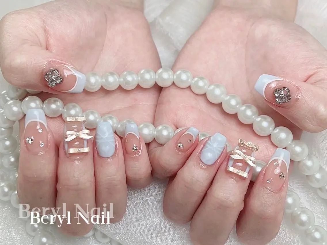 セミロング Beryl Nail 新大久保のネイルデザイン