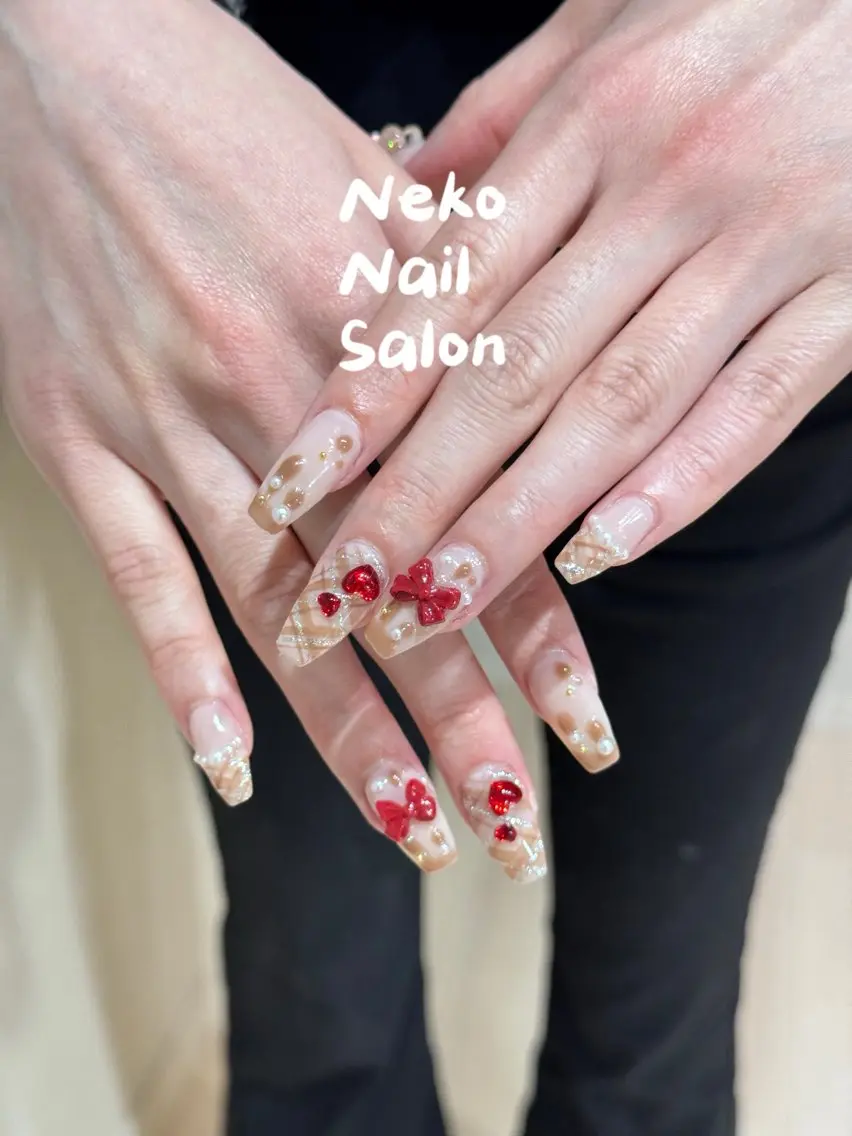 ネイル バレンタイン neko nailのネイルデザイン