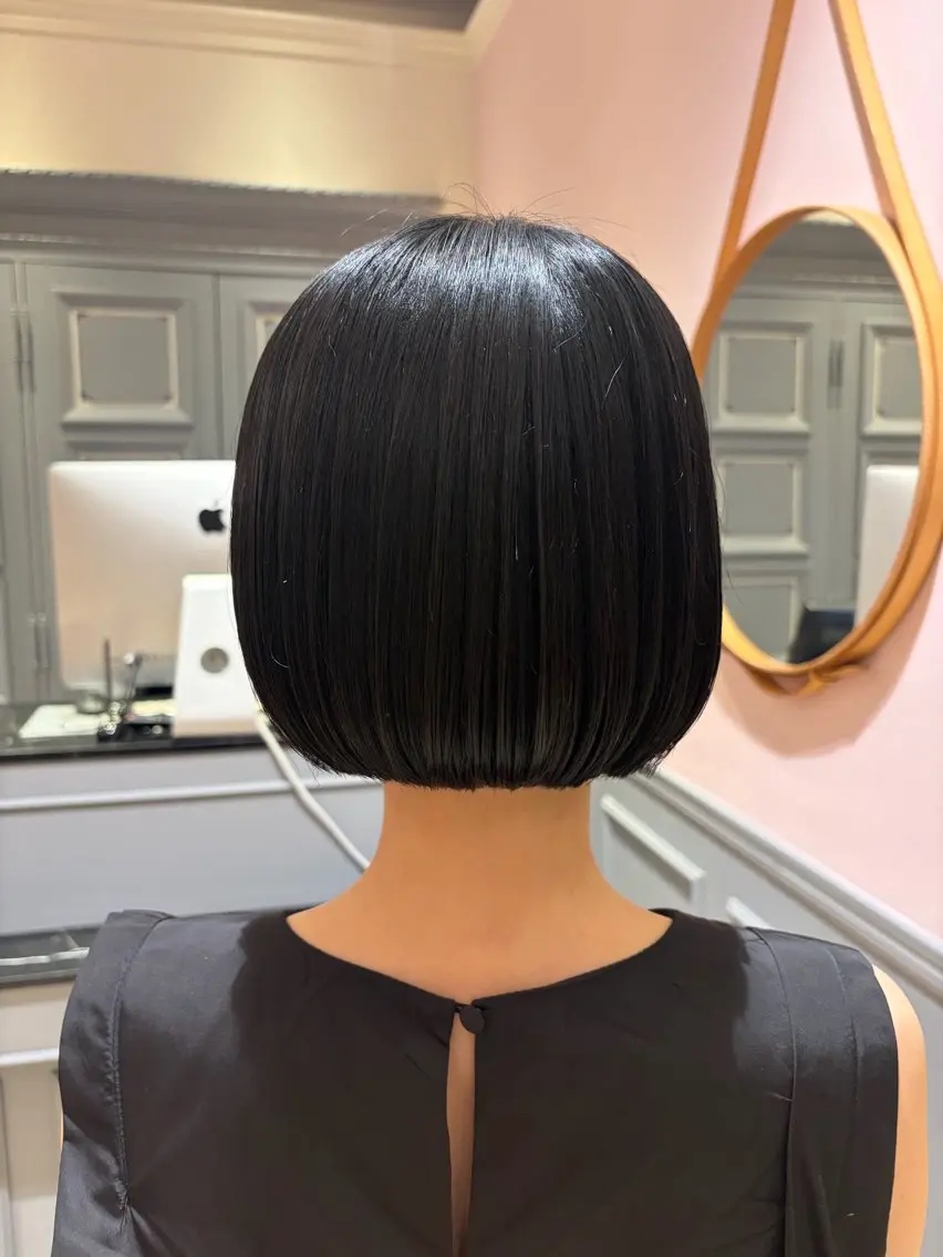 ミディアム ボブ 上野 七奈穂のヘアスタイル