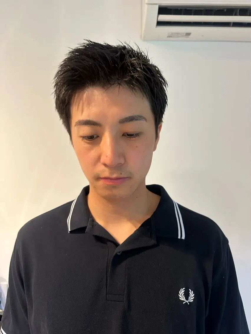 メンズ スパイキーショート 藤山 結葉のヘアスタイル