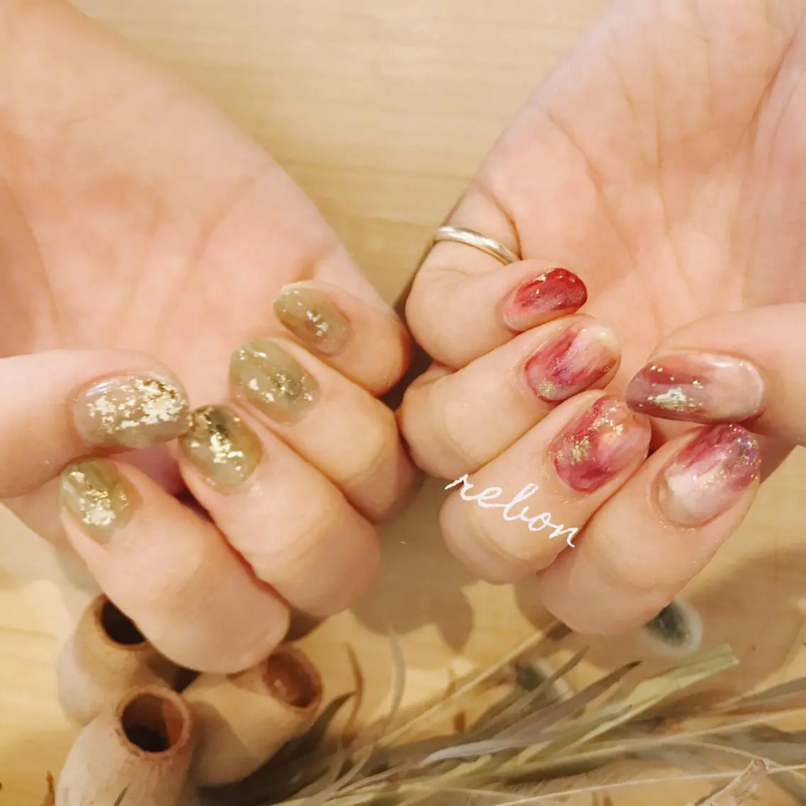 ネイル ハンドネイル フットネイル rebon＊ natsukiのネイルデザイン