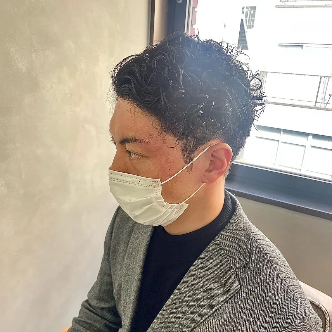ショート パーマ ヘアアレンジ メンズ 🫧縮毛矯正/髪質 改善🫧熊野未来のヘアスタイル