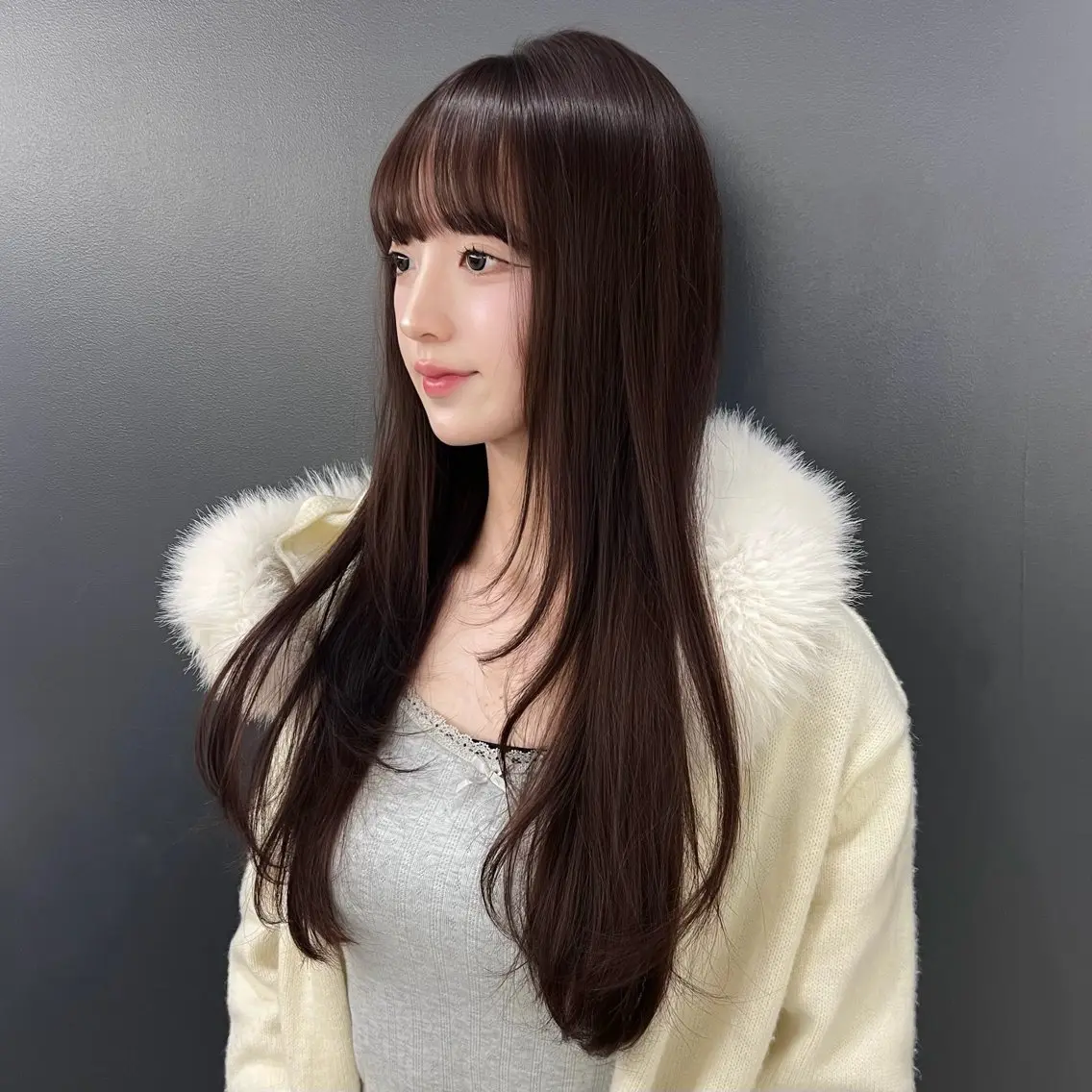 【🩶1日2名限定🩶】艶カラー➕3step外部補修トリートメント➕韓国ヘア巻き🇰🇷🎀の写真