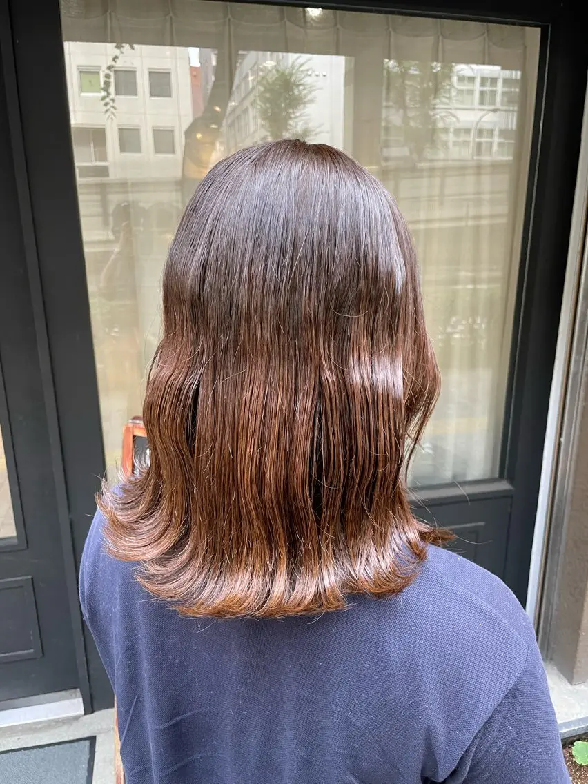 セミロング カラー ブラウンカラー ヘアカラー ヘッドスパ ✨レディースカット モデル募集✨イブキのヘアスタイル