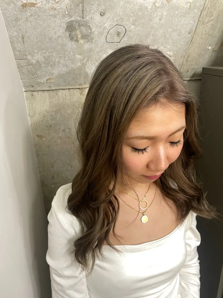 ロング カラー グレージュ ヘアカラー ニュアンスカラー/ 🫧レミ(坊主)のヘアスタイル