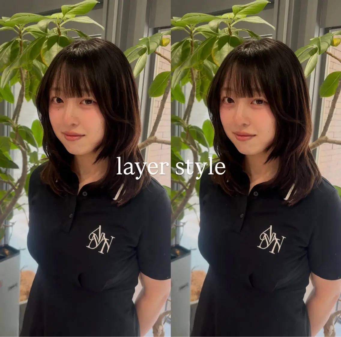 ミディアム カット 🐈‍⬛JUMI /透明感カラー/🩶のヘアスタイル